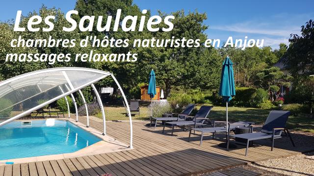 Les Saulaies — maison d'hôtes naturiste à reprendre (Maine-et-Loire)